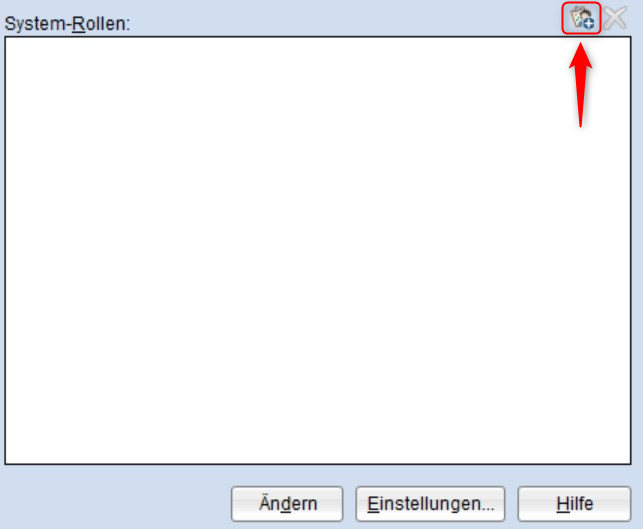 The screenshot shows where in the ATK system the roles need to be set.